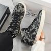 Men’s Sports Shoes High Top Casual Shoes Camouflage Printing Skateboard Sneakers for Students Over Sized