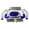 Tube d'intercooler turbo en aluminium de 2,5 po (450x180x65mm) - Accessoire de voiture universel à faire soi-même