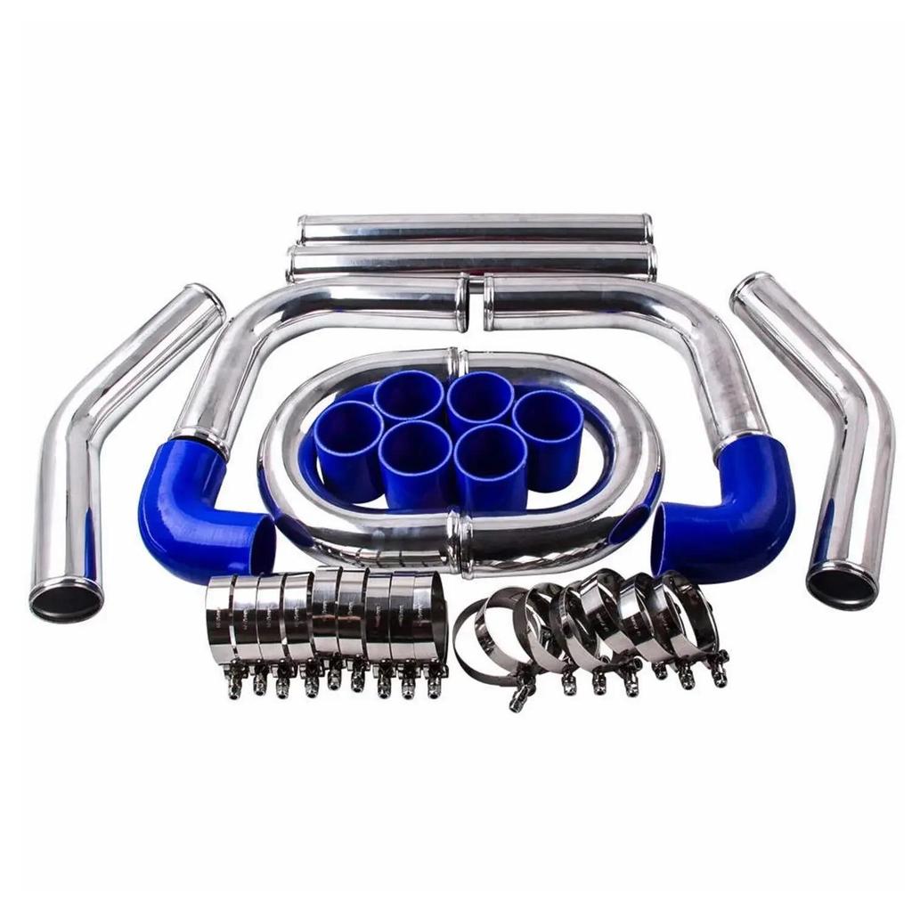 Tube d'intercooler turbo en aluminium de 2,5 po (450x180x65mm) - Accessoire de voiture universel à faire soi-même