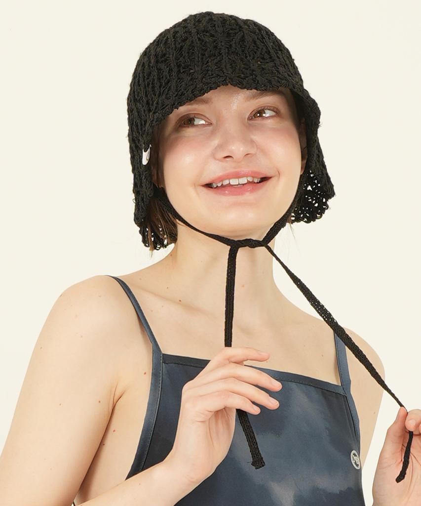 THE-ABON Beach Ocarina Net Bucket Hat Sky Blue