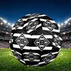 Borussia Monchengladbach Print Size 5 Soccer Ball, PU Wear Resistant Football for Match Training and Daily Practice, Birthday Gift for Soccer Fans