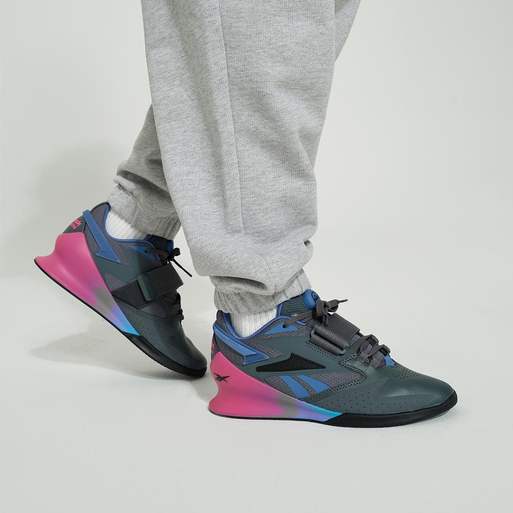 Reebok Legacy Lifter 3 Low Top Training Shoes Women's Black Purple Sneakers 100074529