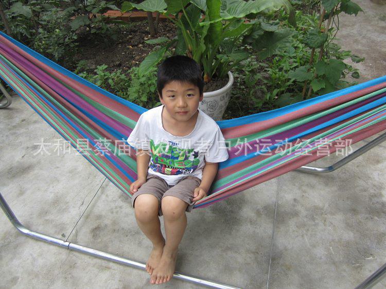 Double Outdoor/Indoor Hammock Bed: Adult Swing, Hanging Rope Chair & Rocking Net for Sleeping