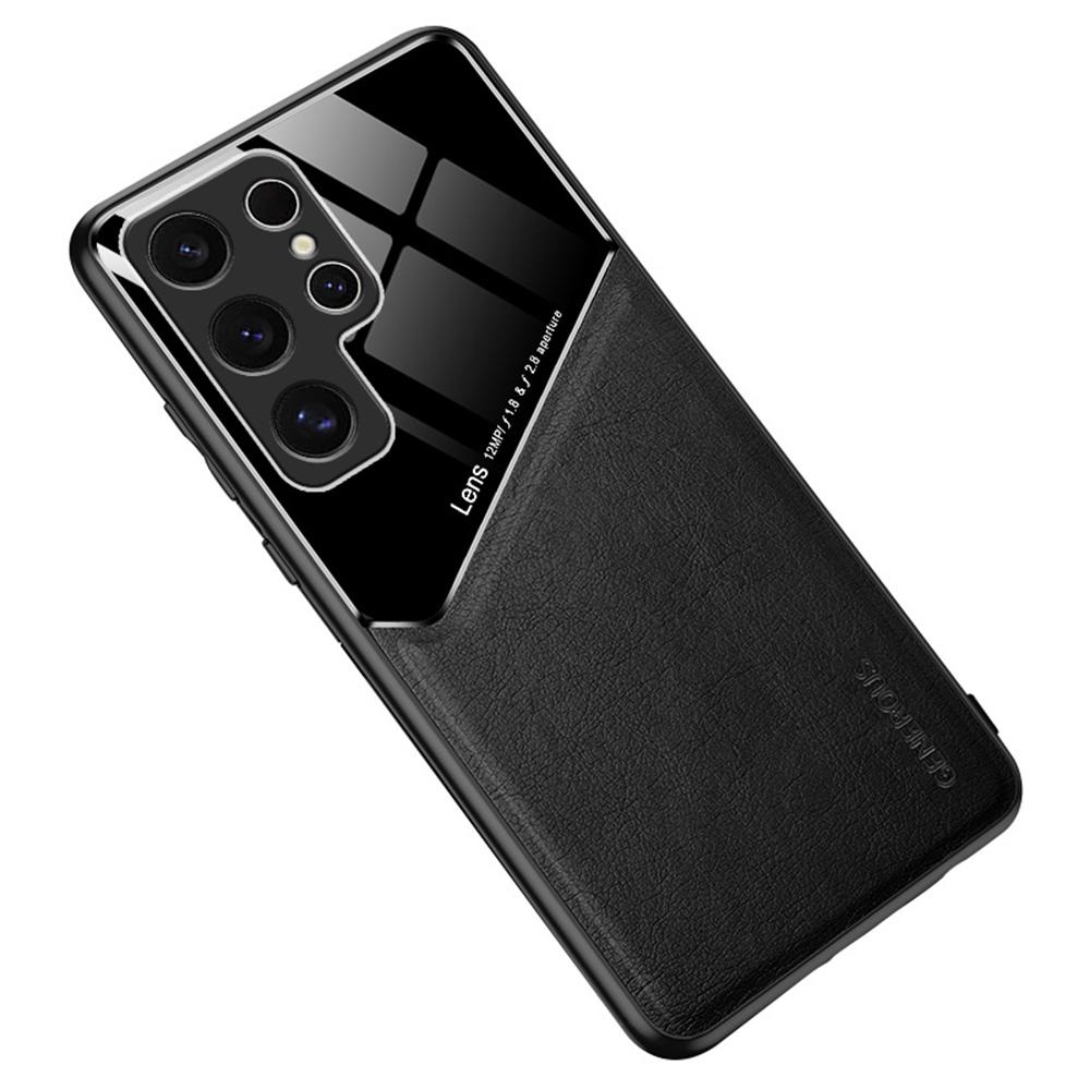 

Для Samsung Galaxy S25 Ultra Чохол Шкіряне покриття PC+TPU Задня кришка телефону Black