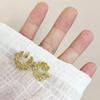 Kamelie Mückenspirale Halter Perlenblume Retro Ohrclips Ohrringe - Kein Piercing erforderlich