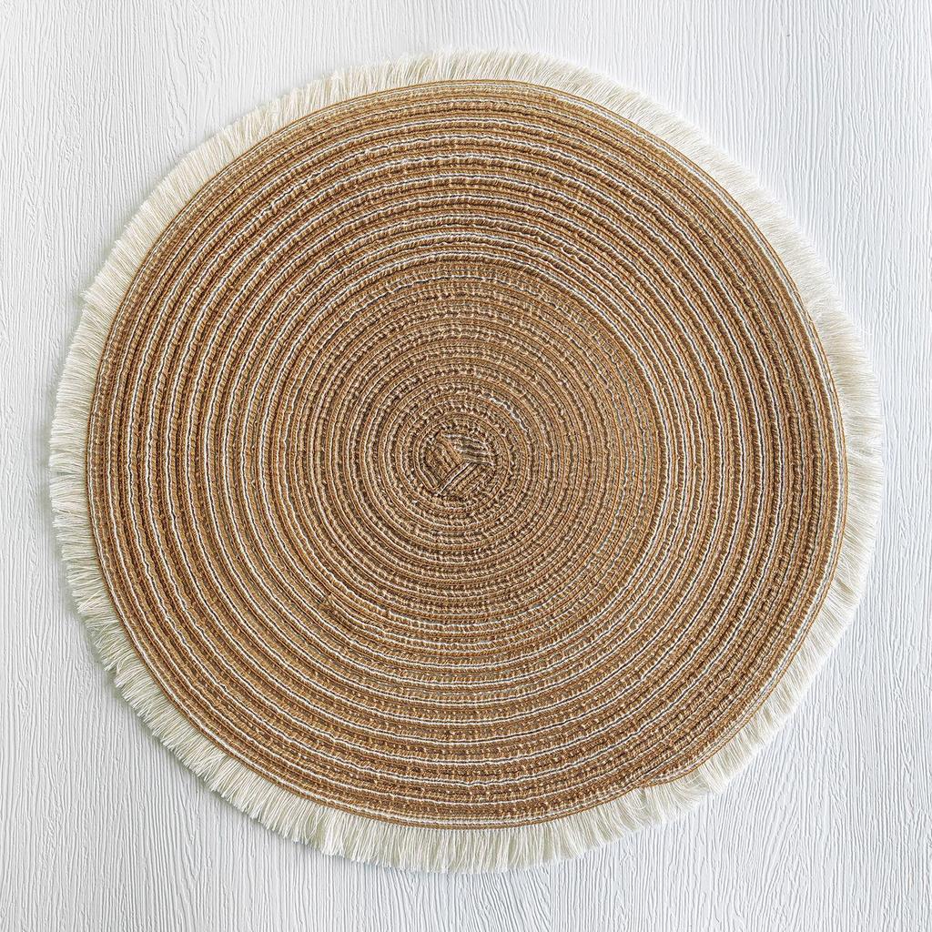 Nordic Cotton Yarn Tassel Placemat - Heat Insulation Table Mat Coaster