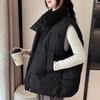 Fashion Winter Warm Sleeveless Vest Woman Outerwears Stand Collar Casual Thick Women's Jackets