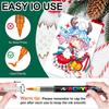12-120 Colors Acrylic Paint Pens Markers Brush Tip Paint Markers For Rock Painting Wood Canvas Stone,Christmas Gift DIY Crafts