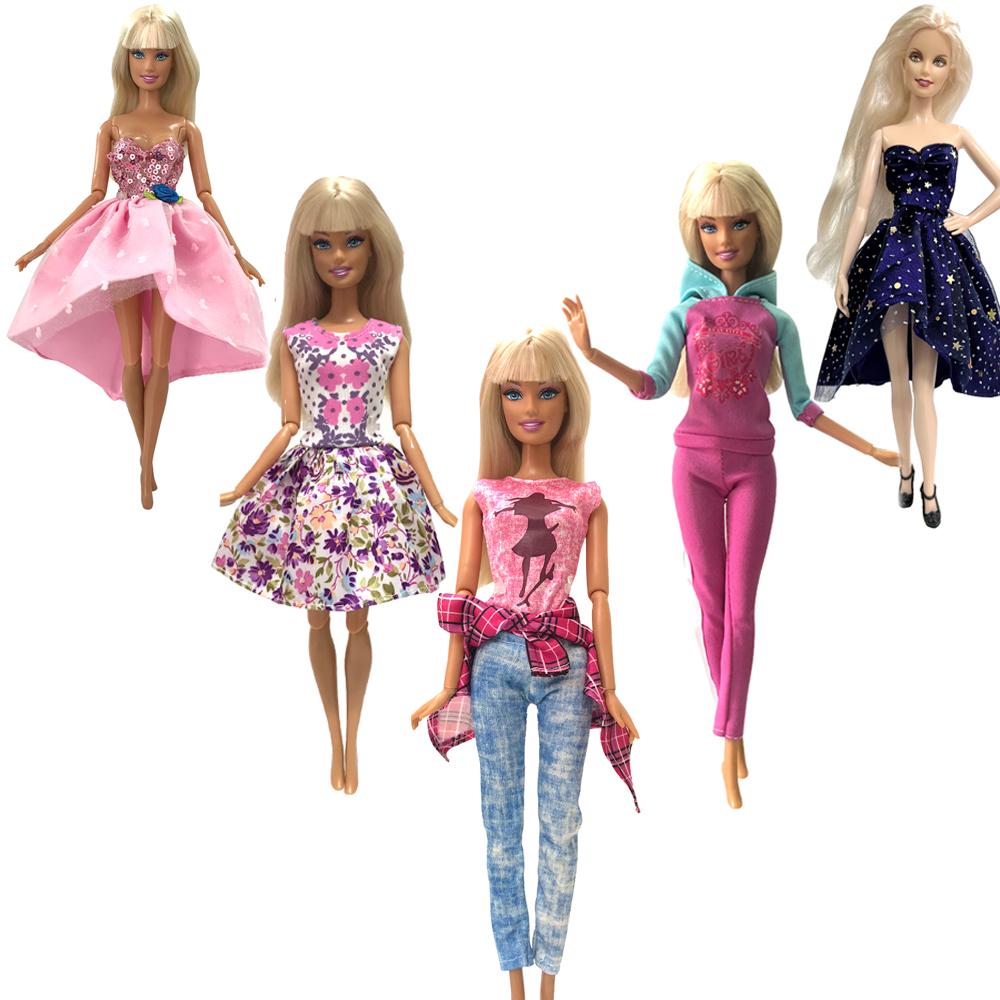 NK Hot Sale 11.5 Inch Doll Dress 1/6 Doll Clothes Dolls Accessories 30CM Princess Fashion Outfits Wear Casual Dress Gift JJ