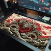 Dragon Art Color Mouse Pad Large Gaming Table Cushion Non-slip Laptop Tablet Big Mousepad XXL Mat Mini PC Playmat With Lock edge