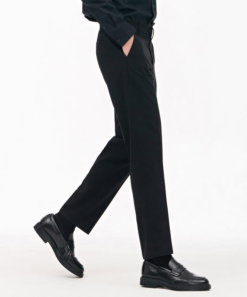CHASECULT Men'S Tapered Side-Banding Slacks - Black