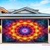 2D Plane Flame-shaped Flower Petal Decoration for a Mysterious Universe Theme Suitable for Indoor Parties Polyester Fiber