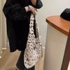 Vintage Woven Flower Tote Bag Large Capacity Soft Hollow Out Embroidered Handbag Polyester Fiber Has Inner Pocket