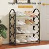 Four-Tier Lace Shoe Rack - Multi-Functional, Detachable Storage Shelf for Home or Dorm.