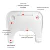 Multifunctional Wheelchair Dining & Safety Table: Non-slip, Thickened, Removable, Universal Fit.