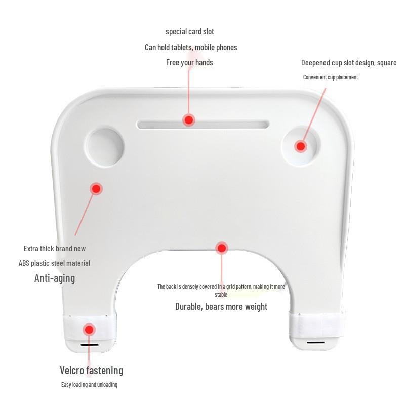 Multifunctional Wheelchair Dining & Safety Table: Non-slip, Thickened, Removable, Universal Fit.
