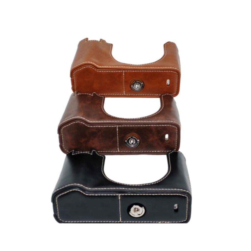 Leather Camera Cover For GFX100RF Offering Shock Absorption And Unobstructed Control Accessibility