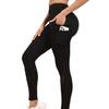 Hohe Netz-Yogahose mit Doppeltaschen - Po-Lifting, Atmungsaktiv und Bequem für Damen