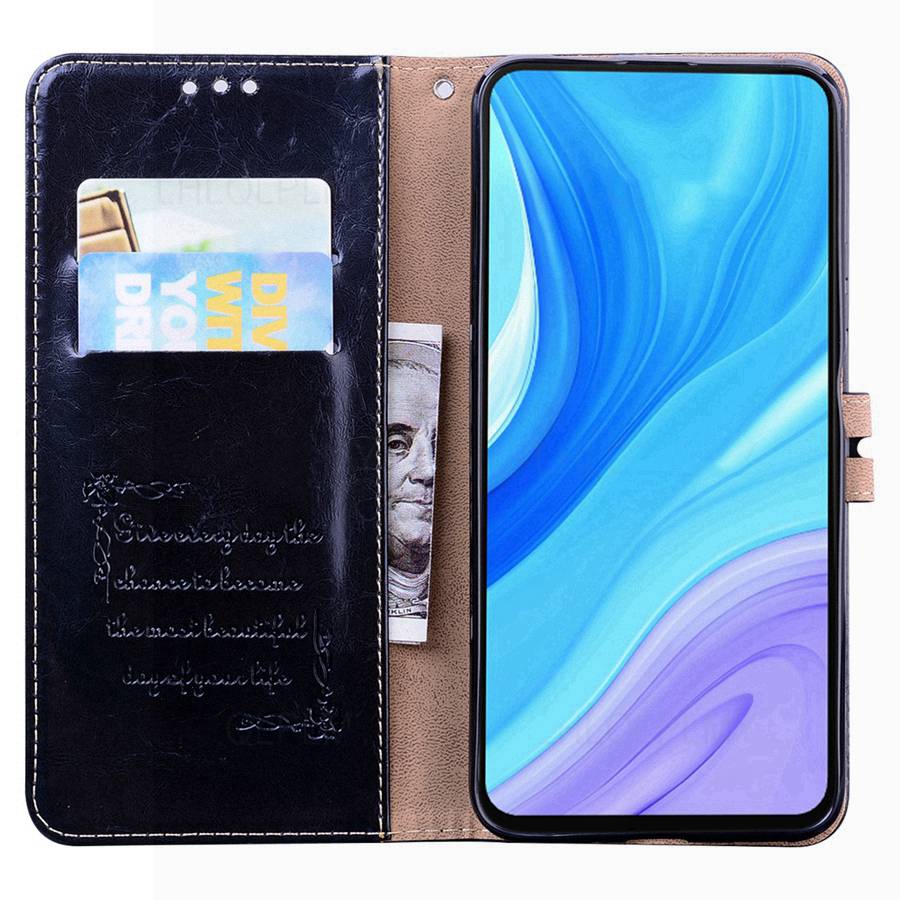 HualuBro Cover Portafoglio Per Oppo Reno4 Z 5G, Pelle PU Rossa Con Supporto E Slot Carte, Antiurto