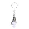 Funny Pvc Cat Keychain Toilet Shape Design Color Options For Cat Lovers Bag Car Key Decor