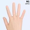 10Pcs Cooking Kitchen Tools Silicone Gel Tube Finger Protector Anti-Cut Heat Resistant Finger Sleeves