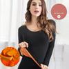 Thermal Underwear Ladies Plus Velvet Thick Bottoming Shirt Autumn and Winter Tight-fitting Long Sleeve Body Sculpting Body Autumn Clothes Top