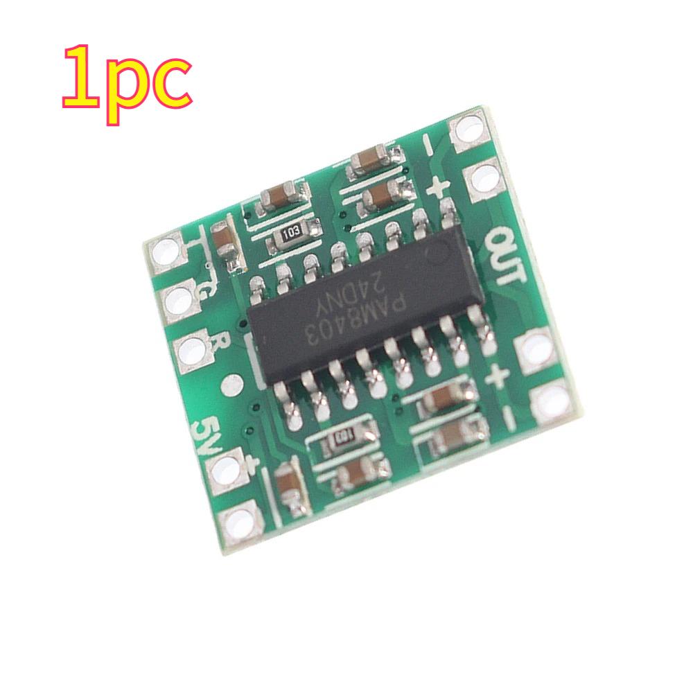 1-10PCS PAM8403 Super mini digital amplifier board 2 x 3W Class D digital amplifier board efficient 2.5 to 5V USB power supply