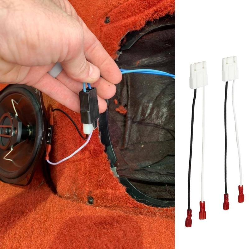 Easy Install Speaker Adapter Cables Wiring Harness Plug Play with Fast Slide Terminals for Quick Sound Upgrades Saves Time and Effort