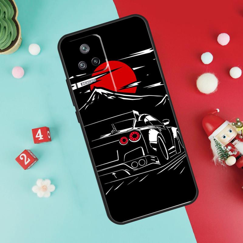 JDM Skyline Car Funda For Xiaomi 17 Pro Max 14 15 Ultra 13T 14T 15T Pro POCO F7 F5 F6 X3 X5 X6 X7 Pro Case