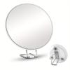 6-inch 50x Magnification Makeup Mirror with Stand, Tweezers, Suction Cup, & Blackhead/Pimple Magnifying Feature