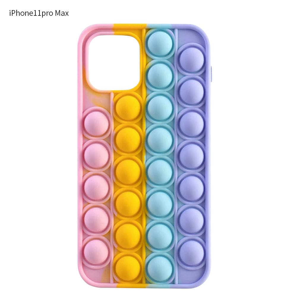 Colorful for 12 Pro Fidget Rainbow Silicone Soft Case Phone Cover New
