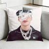 CrisS MJ RReggaeton Square DoubleSided printed Pillow Case Bedroom Bedside Pillow Sofa Cushion Cover Gift
