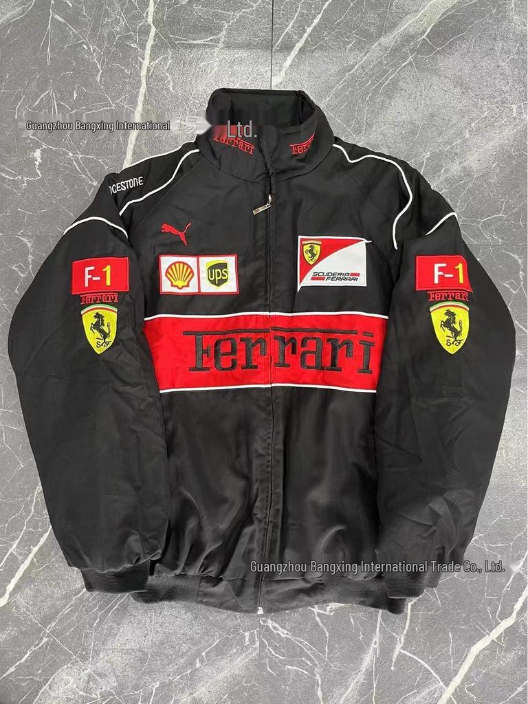 F1 Verseny Motoros Dzseki: Teljesen Hímzett, Hétköznapi Hosszú Ujjú, Téli Pamut