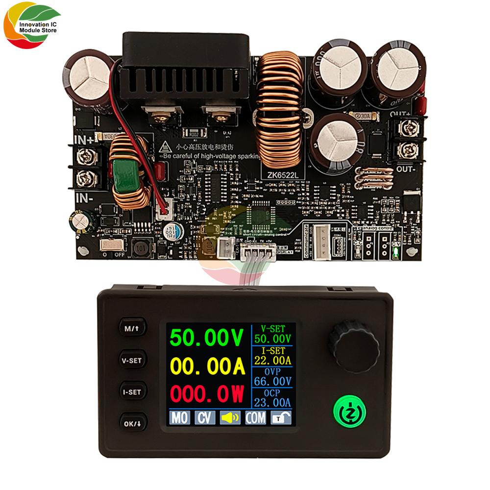 

ZK-6522C Step-Down DC Adjustable Voltage Regulator Power Supply Constant Voltage Constant Current Module 22A/1400W Buck Module