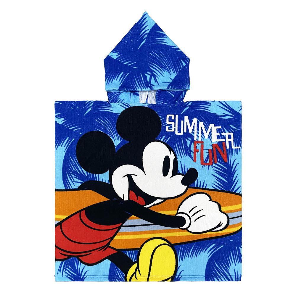 Ultra-Fine Fiber Cartoon Print Kids' Hooded Bath Towel Poncho