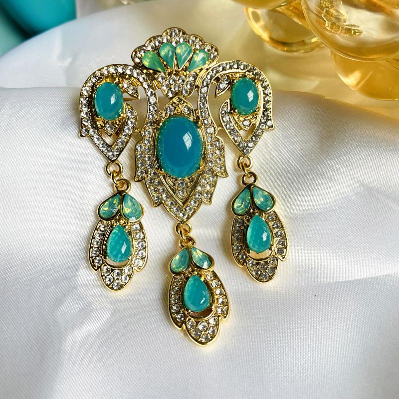 

Брошь в средневековом стиле, ретро-барокко, антибликовая булавка, блейзер, аксессуары для корсажа высокого класса