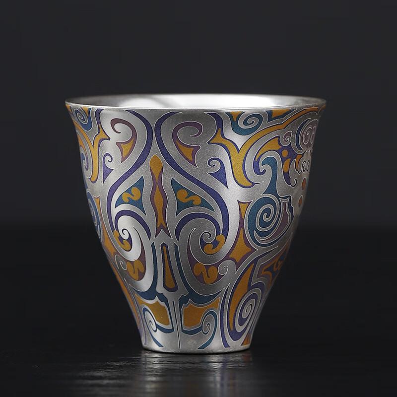 

Chaxun Enamel Ceramic Gilded Silver Master Tea Cup