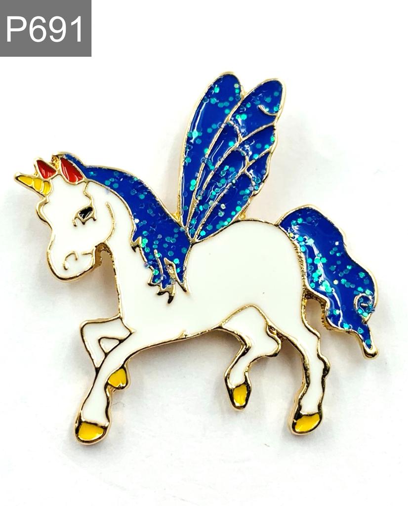 New Enamel Pin Animal Glitter Unicorn Metal Pin Gift Birthday 1 Piece
