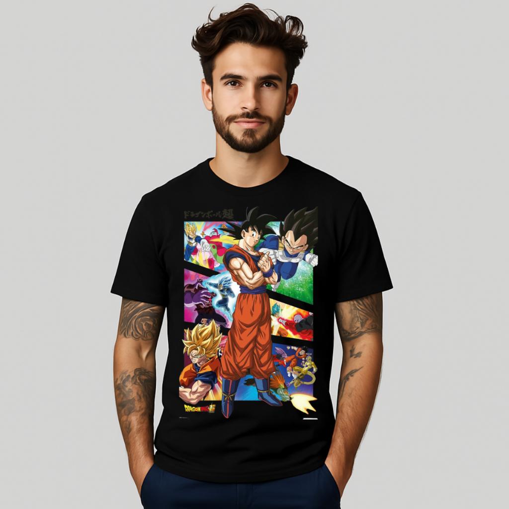 Dragon Ball Japan Animation Summer T-Shirt Leisure Sports Street Fitness Loose Comfortable Cotton Short Sleeves Men Women Top