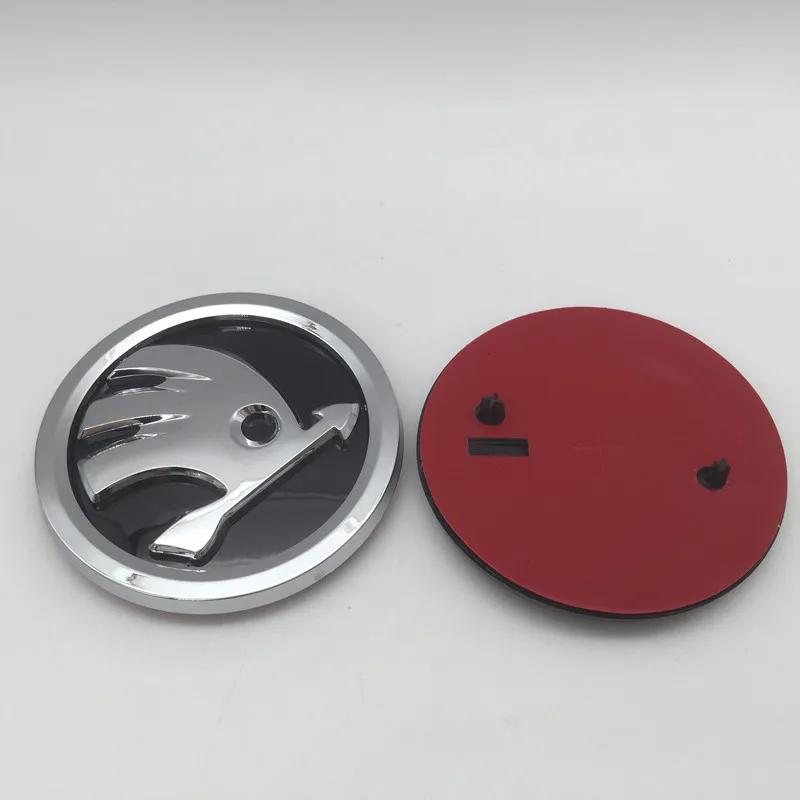 

Car Sticker 2025 New 1pcs 3D 90mm 80mm for SKODA Car Front Grille Head Hood Bonnet Emblem Rear Tail Bumper Trunk Sticker Badge S