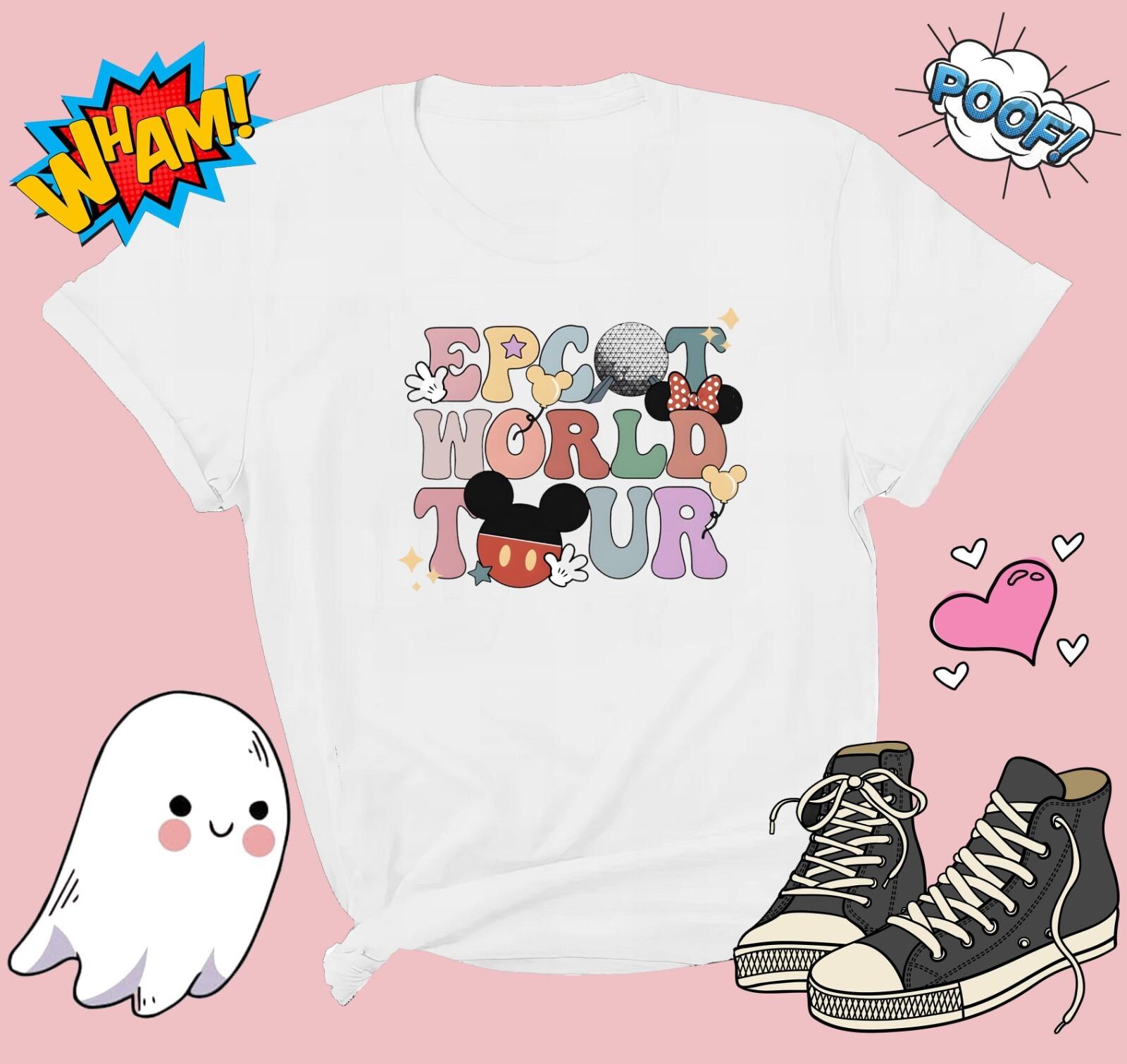 Epcot World Tour T-Shirt Mens Womens Tees Top T Shirt Mens Womens Tees Top Men Women Unisex Tshirt G672 M