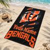 Cincinnati Bengals Custom Name Beach Towels Also Serve As Bath Towels Summer Essential a Musthave for the Outdoors the Beach and the Pool
