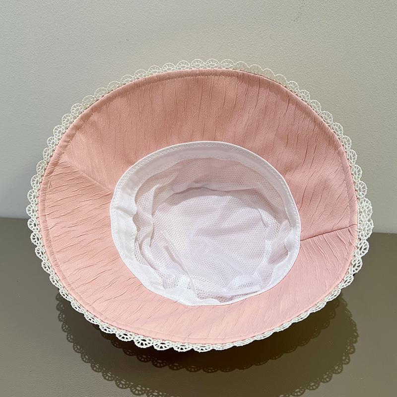 Lace Fisherman's Hat Children Spring and Summer Thin Breathable Sunscreen Visor Basin Hat