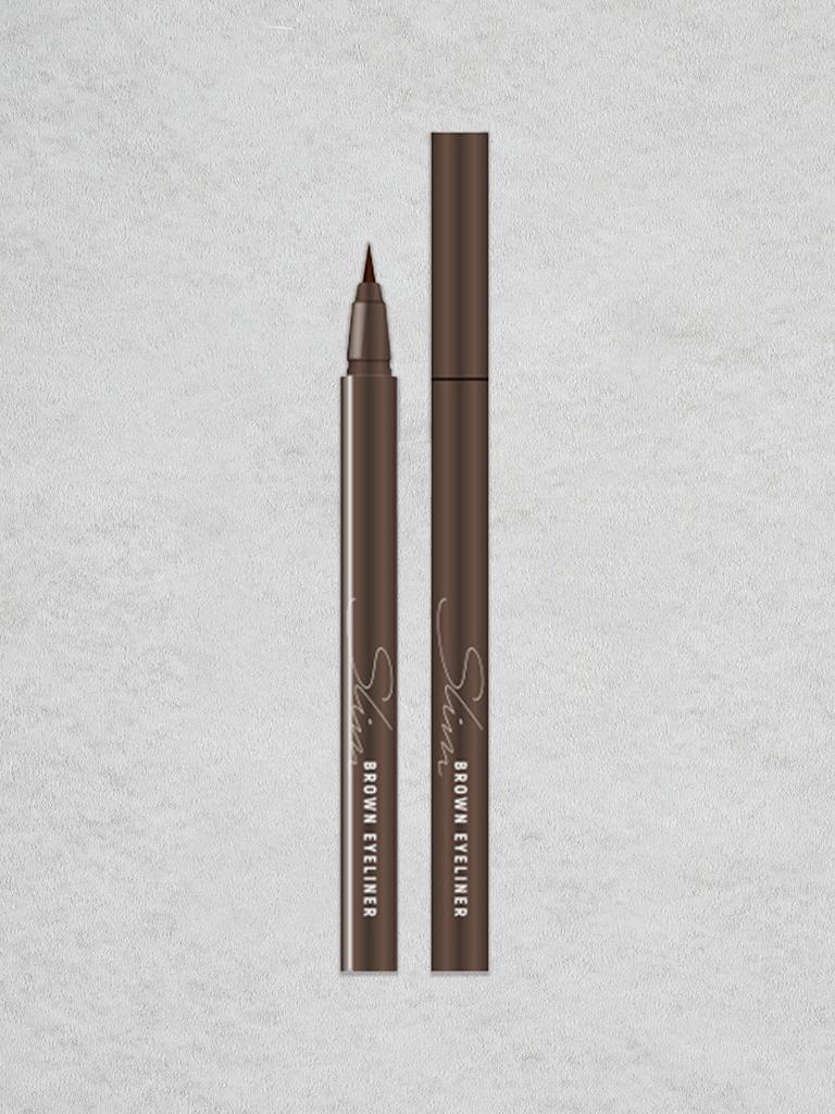 Felt Tip Long Slim Eyeliner - Brown
