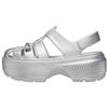 Stomp Comfortable Versatile Roman Sandals 5.9cm Women Sandals Silver 210409-040
