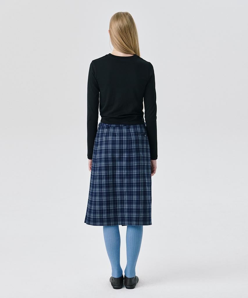 Bundercammer 25 Pleats Skirt_Navy