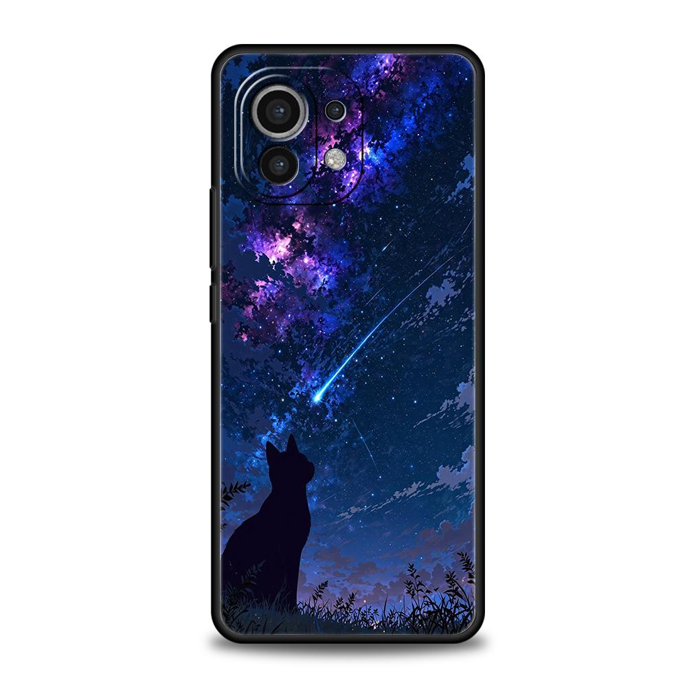 Custodia per Telefono Gatto Van Gogh Cielo Stellato Per Xiaomi 15 14 13 12 Lite 14T 13T 12T Pro Poco X7 X6 X5 X4 X3 NFC F7 Ultra F6 Pro Cover