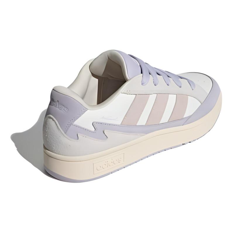 Adidas WCARD ADV Anti-Slip Wear-Resistant Low-Top Skateboard Shoes Women's White Gray Purple Sneakers JH7186