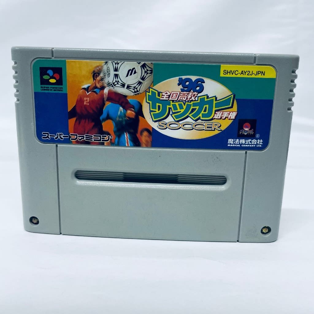 Used Zenkoku Koukou Soccer Senshuken SFC SNES Super Famicom SHVC-AY5J tested working Nintendo Sports Yojigen NTSC-J Super Nintendo Cartridge