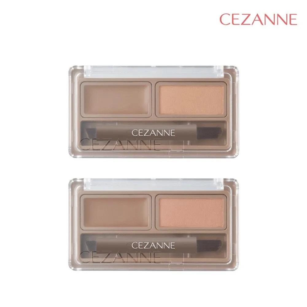 CEZANNE Стойкий воск и пудра для бровей W1 Light Brown